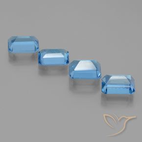 Shop natural 7.93ct スイスブルー トパーズ gems, 八角形 / エメラルドカット, from ブラジル at GemSelect. In stock, global shipping!