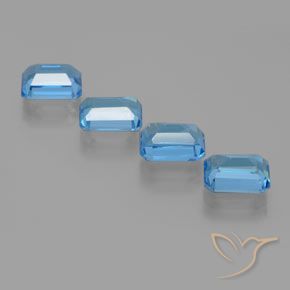 Shop natural 8.19ct スイスブルー トパーズ gems, 八角形 / エメラルドカット, from ブラジル at GemSelect. In stock, global shipping!
