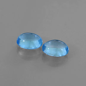 2.12カラットの天然スイスブルートパーズ（7×5.1 mm・オーバルカット）