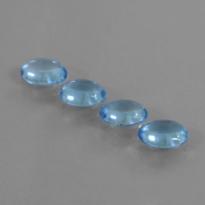 3.27カラットの天然スイスブルートパーズ（6.8×5.1 mm・オーバルカット）