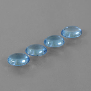 3.27カラットの天然スイスブルートパーズ（6.8×5.1 mm・オーバルカット）