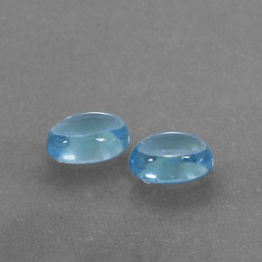 2.50カラットの天然スイスブルートパーズ（7.2×5.2 mm・オーバルカット）
