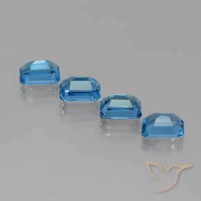 Shop natural 8.03ct スイスブルー トパーズ gems, 八角形 / エメラルドカット, from ブラジル at GemSelect. In stock, global shipping!