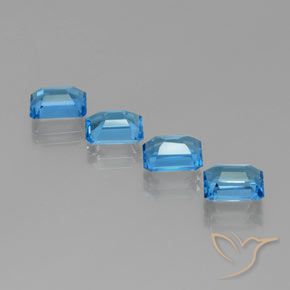 Shop natural 8.18ct スイスブルー トパーズ gems, 八角形 / エメラルドカット, from ブラジル at GemSelect. In stock, global shipping!