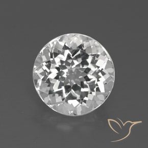 4.34ct 天然 クリアホワイト トパーズ, ラウンド, VVS-VS