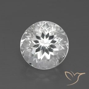 3.58ct 天然 クリアホワイト トパーズ, ラウンド, VVS