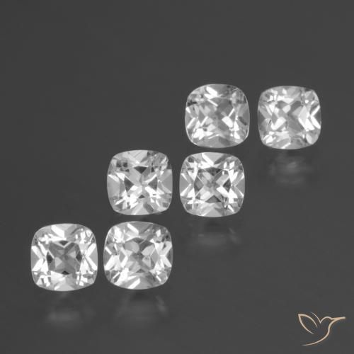 Shop natural 3.11ct ホワイト トパーズ gems, クッション, from ブラジル at GemSelect. In stock, global shipping!