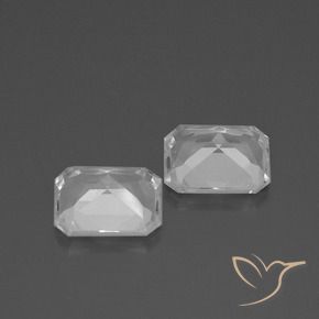 Shop natural 7.55ct ホワイト トパーズ gems, 八角形 / エメラルドカット, from ブラジル at GemSelect. In stock, global shipping!