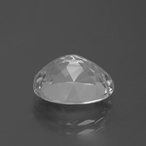5.51カラットの天然クリアホワイトトパーズ（12.2×9.2 mm・オーバルカット）