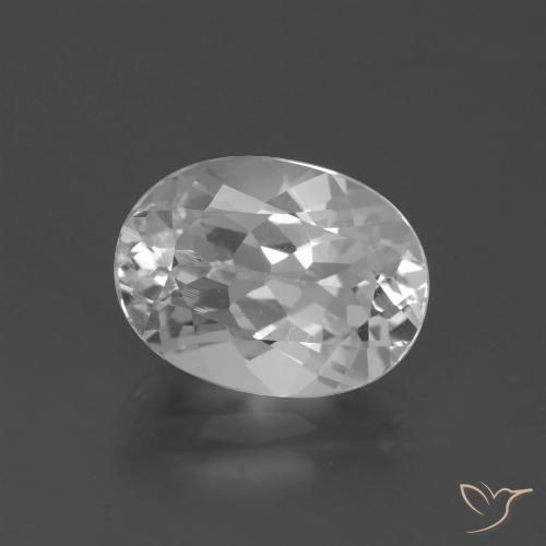 4.75ct 天然 ホワイト トパーズ, 楕円形, VVS