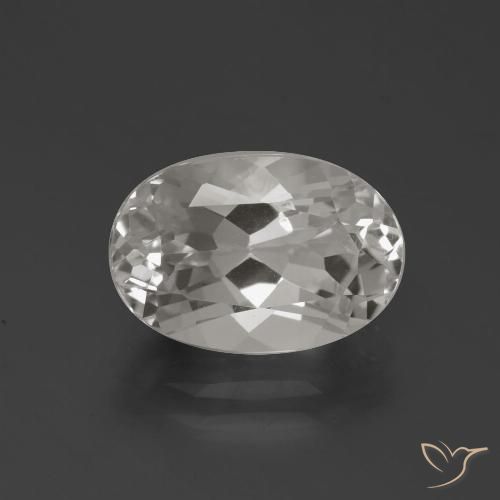 4.58ct 天然 ウォームホワイト トパーズ, 楕円形, VVS