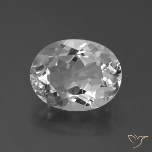 6.23ct 天然 ホワイト トパーズ, 楕円形, VS
