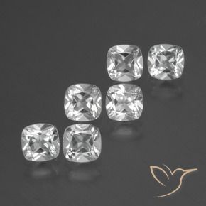 Shop natural 3.00ct クリアホワイト トパーズ gems, クッション, from ブラジル at GemSelect. In stock, global shipping!