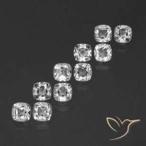 Shop natural 4.63ct クリアホワイト トパーズ gems, クッション, from ブラジル at GemSelect. In stock, global shipping!