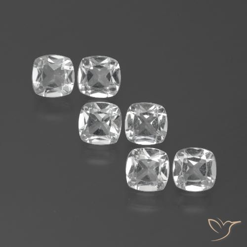 Shop natural 2.99ct クリアホワイト トパーズ gems, クッション, from ブラジル at GemSelect. In stock, global shipping!