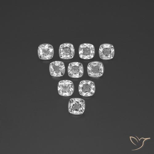 Shop natural 4.64ct ホワイト トパーズ gems, クッション, from ブラジル at GemSelect. In stock, global shipping!