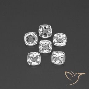 Shop natural 2.99ct クリアホワイト トパーズ gems, クッション, from ブラジル at GemSelect. In stock, global shipping!