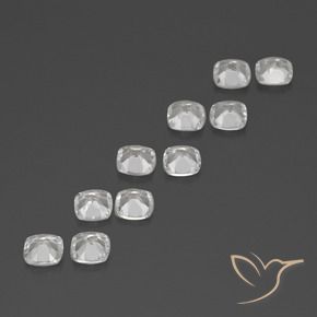 Shop natural 4.40ct クリアホワイト トパーズ gems, クッション, from ブラジル at GemSelect. In stock, global shipping!