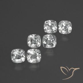 Shop natural 2.91ct ホワイト トパーズ gems, クッション, from ブラジル at GemSelect. In stock, global shipping!