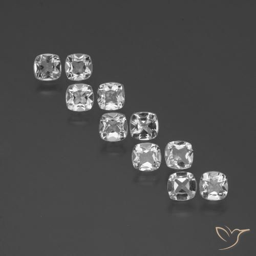 Shop natural 4.66ct クリアホワイト トパーズ gems, クッション, from ブラジル at GemSelect. In stock, global shipping!