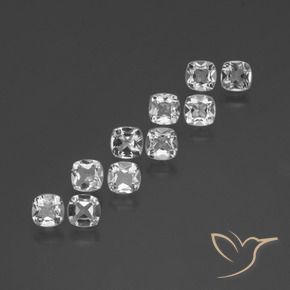 Shop natural 4.66ct クリアホワイト トパーズ gems, クッション, from ブラジル at GemSelect. In stock, global shipping!