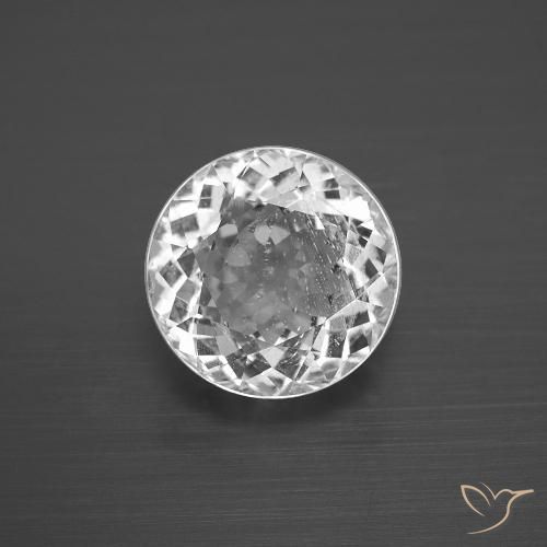 4.30ct 天然 ホワイト トパーズ, ラウンド, VS