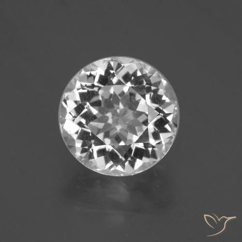4.59ct 天然 クリアホワイト トパーズ, ラウンド, VVS-VS