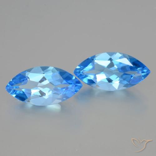 Shop natural 8.79ct スイスブルー トパーズ gems, マーキーズ, from ブラジル at GemSelect. In stock, global shipping!