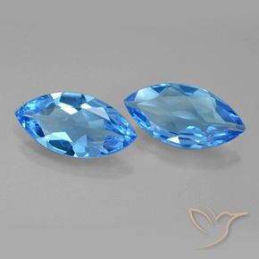 Shop natural 6.53ct スイスブルー トパーズ gems, マーキーズ, from ブラジル at GemSelect. In stock, global shipping!