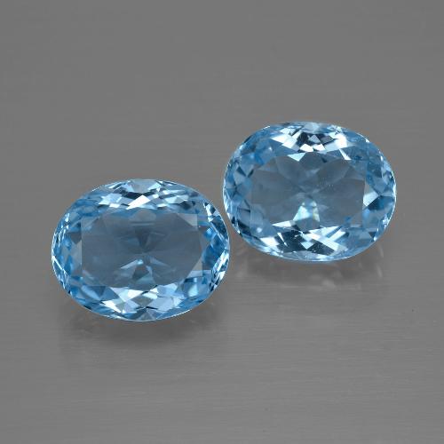 自然派の商品を探す 6.96ct スイスブルー トパーズ 宝石, オーバルカット, ブラジル からGemSelectで. 在庫あり、世界各国へ発送!