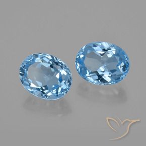 Shop natural 6.39ct スカイブルー トパーズ gems, 楕円形, from ブラジル at GemSelect. In stock, global shipping!
