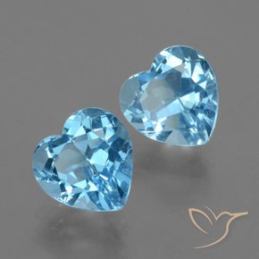 Shop natural 6.89ct スイスブルー トパーズ gems, 心臓, from ブラジル at GemSelect. In stock, global shipping!