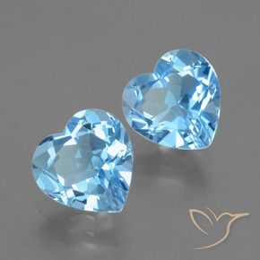 Shop natural 5.81ct スカイブルー トパーズ gems, 心臓, from ブラジル at GemSelect. In stock, global shipping!