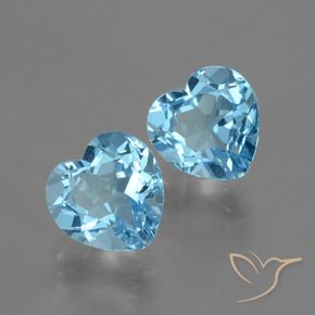 Shop natural 6.62ct スイスブルー トパーズ gems, 心臓, from ブラジル at GemSelect. In stock, global shipping!