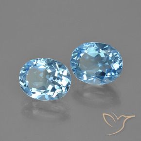 Shop natural 6.34ct スイスブルー トパーズ gems, 楕円形, from ブラジル at GemSelect. In stock, global shipping!