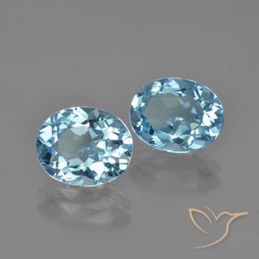 Shop natural 6.21ct スカイブルー トパーズ gems, 楕円形, from ブラジル at GemSelect. In stock, global shipping!