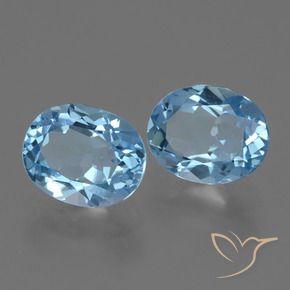 Shop natural 6.40ct スカイブルー トパーズ gems, 楕円形, from ブラジル at GemSelect. In stock, global shipping!
