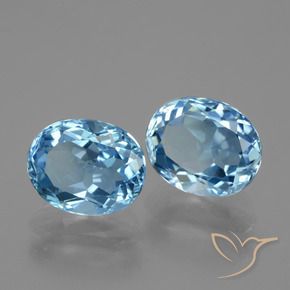 Shop natural 6.92ct スカイブルー トパーズ gems, 楕円形, from ブラジル at GemSelect. In stock, global shipping!