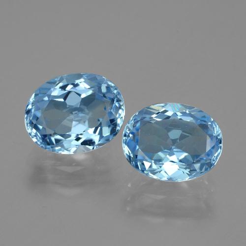 自然派の商品を探す 6.70ct スカイブルー トパーズ 宝石, オーバルカット, ブラジル からGemSelectで. 在庫あり、世界各国へ発送!