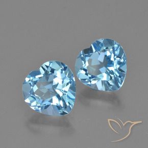 Shop natural 5.90ct スカイブルー トパーズ gems, 心臓, from ブラジル at GemSelect. In stock, global shipping!