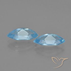 2.70カラットの天然スカイブルートパーズ（10.3×5.2 mm・マーキス）