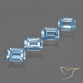 Shop natural 4.31ct スイスブルー トパーズ gems, 八角形 / エメラルドカット, from ブラジル at GemSelect. In stock, global shipping!