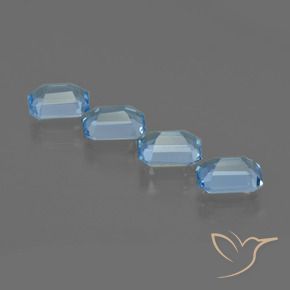 Shop natural 4.31ct スイスブルー トパーズ gems, 八角形 / エメラルドカット, from ブラジル at GemSelect. In stock, global shipping!