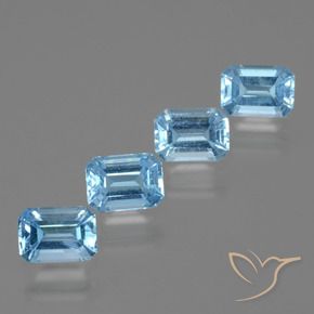 Shop natural 4.72ct スカイブルー トパーズ gems, 八角形 / エメラルドカット, from ブラジル at GemSelect. In stock, global shipping!