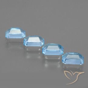 Shop natural 4.72ct スカイブルー トパーズ gems, 八角形 / エメラルドカット, from ブラジル at GemSelect. In stock, global shipping!