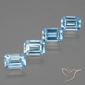 Shop natural 4.71ct スカイブルー トパーズ gems, 八角形 / エメラルドカット, from ブラジル at GemSelect. In stock, global shipping!