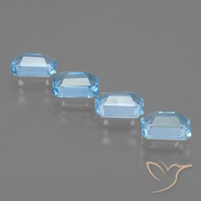 Shop natural 4.71ct スカイブルー トパーズ gems, 八角形 / エメラルドカット, from ブラジル at GemSelect. In stock, global shipping!
