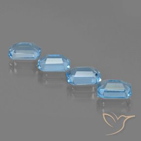 Shop natural 4.71ct スイスブルー トパーズ gems, 八角形 / エメラルドカット, from ブラジル at GemSelect. In stock, global shipping!
