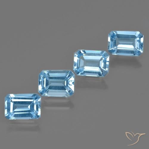 Shop natural 4.71ct スイスブルー トパーズ gems, 八角形 / エメラルドカット, from ブラジル at GemSelect. In stock, global shipping!