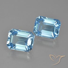 Shop natural 6.15ct スカイブルー トパーズ gems, 八角形 / エメラルドカット, from ブラジル at GemSelect. In stock, global shipping!